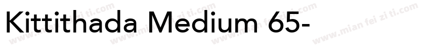 Kittithada Medium 65字体转换